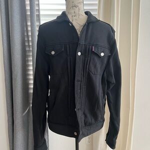 Men's Black soft shell trucker Jacket